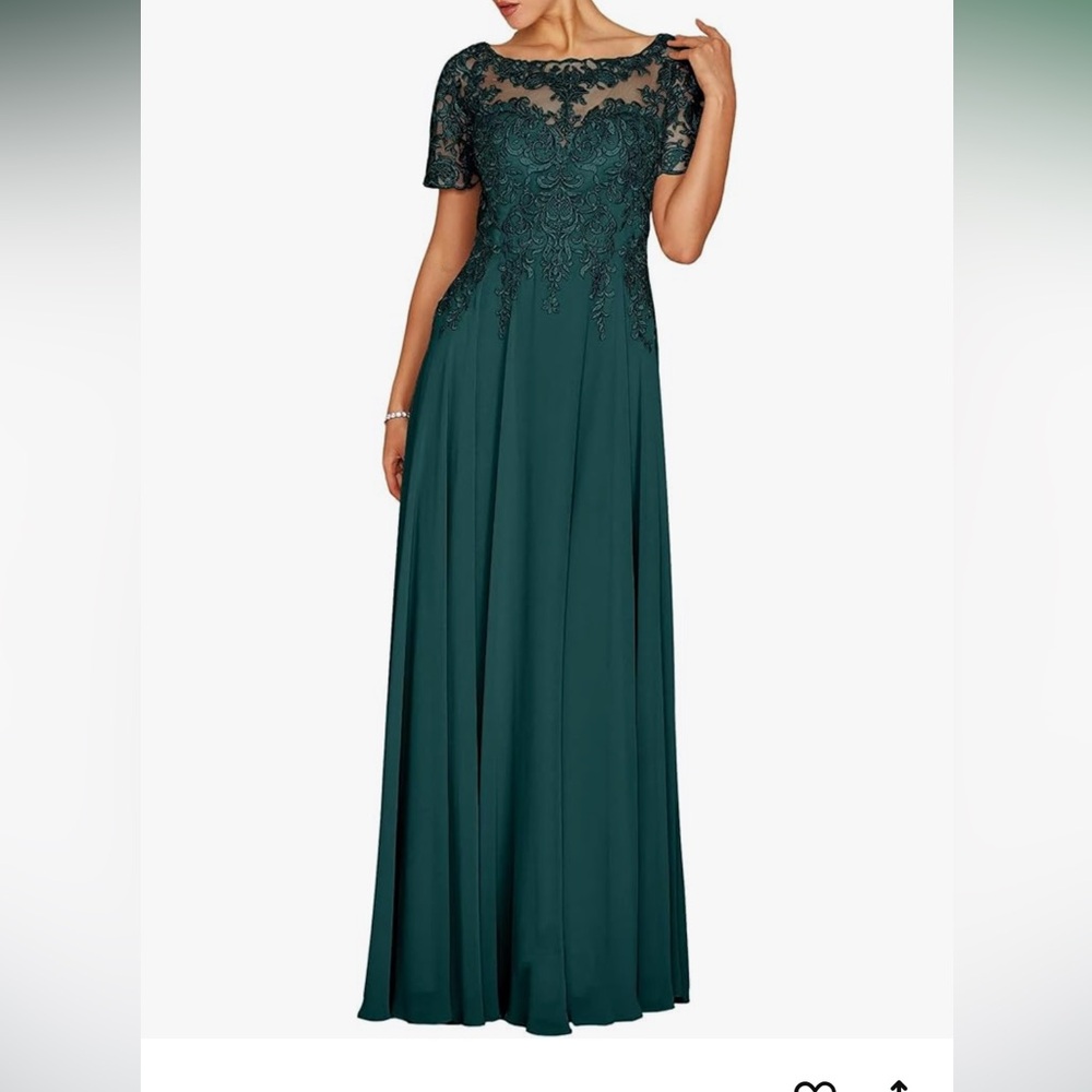 Brand new, never worn! Teal colored formal dress size 14.